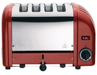 DUALIT 4 SLICE CLASSIC VARIO TOASTER RØD